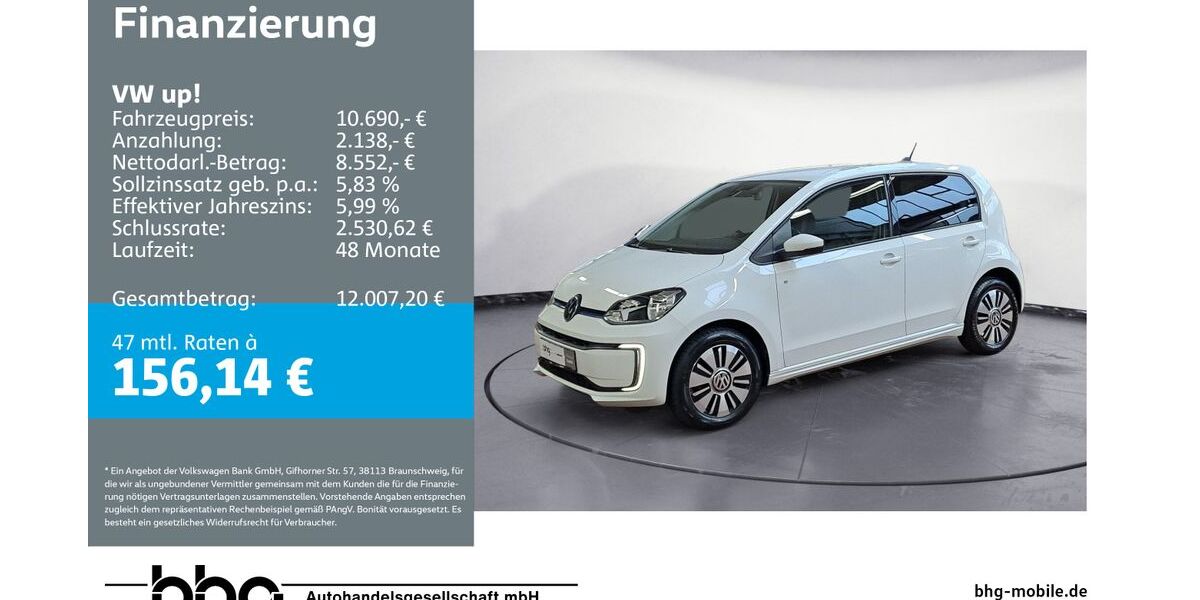 VW e-up! 29.533 km 10.390 &euro; Ettlingen 76275