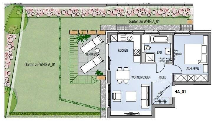 Etagenwohnung Gernsbach Scheuern - 2 Zimmer, 54 m&sup2;, 223.000&euro; | Angebot:25703981