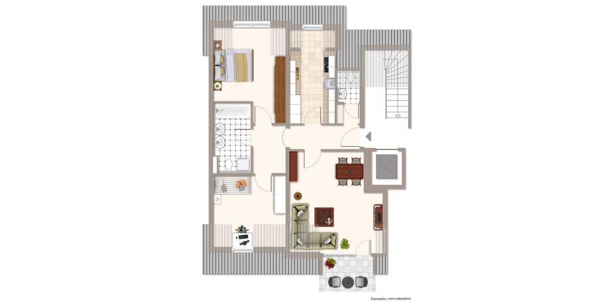 Einfach schön! Bezugsfreie Dachgeschosswohnung in Rastatt - Dachgeschoßwohnung Rastatt | Angebot:13157897