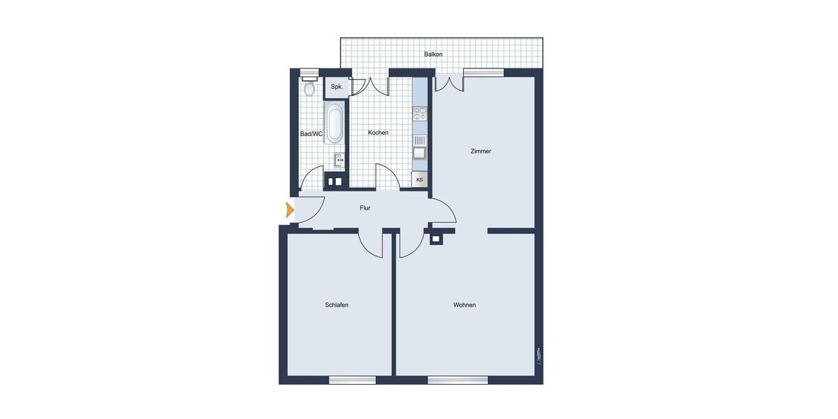 Etagenwohnung Baden-Baden Innenstadt - 3 Zimmer, 90 m&sup2;, 230.000&euro; | Angebot:25694677