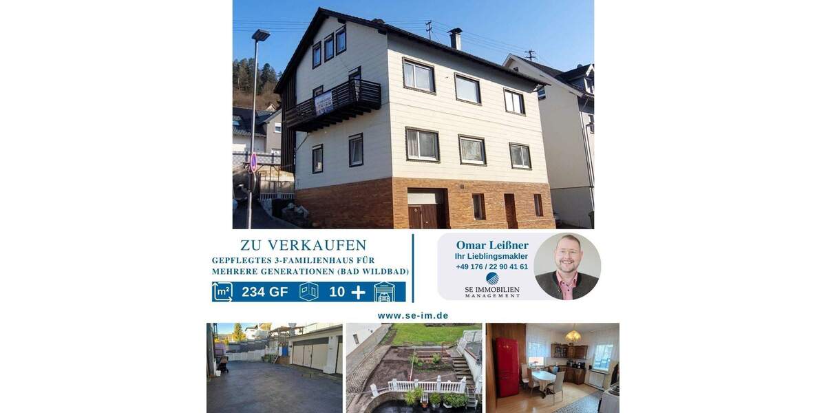 Mehrfamilienhaus, Wohnhaus Bad Wildbad Calmbach - 1 Zimmer, 234 m&sup2;, 515.000&euro; | Angebot:25708071