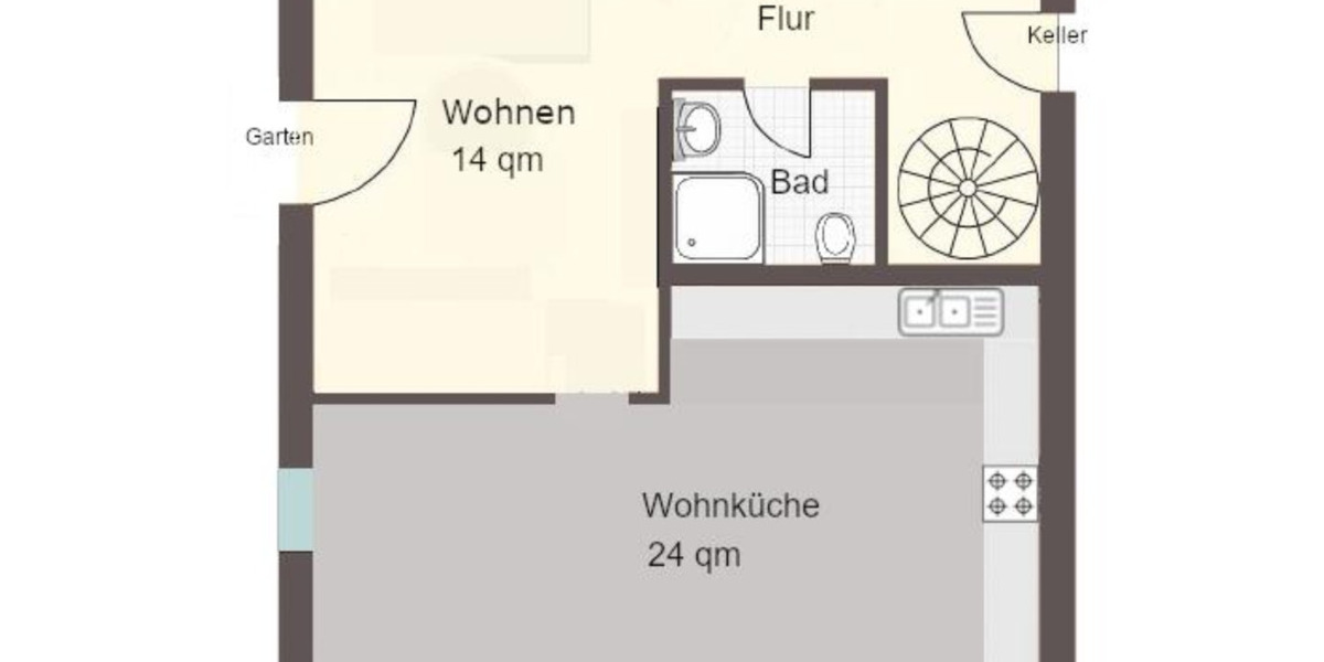 Maisonettenwohnung Baden-Baden Baden - 4.5 Zimmer, 92 m&sup2;, 239.000&euro; | Angebot:24690478