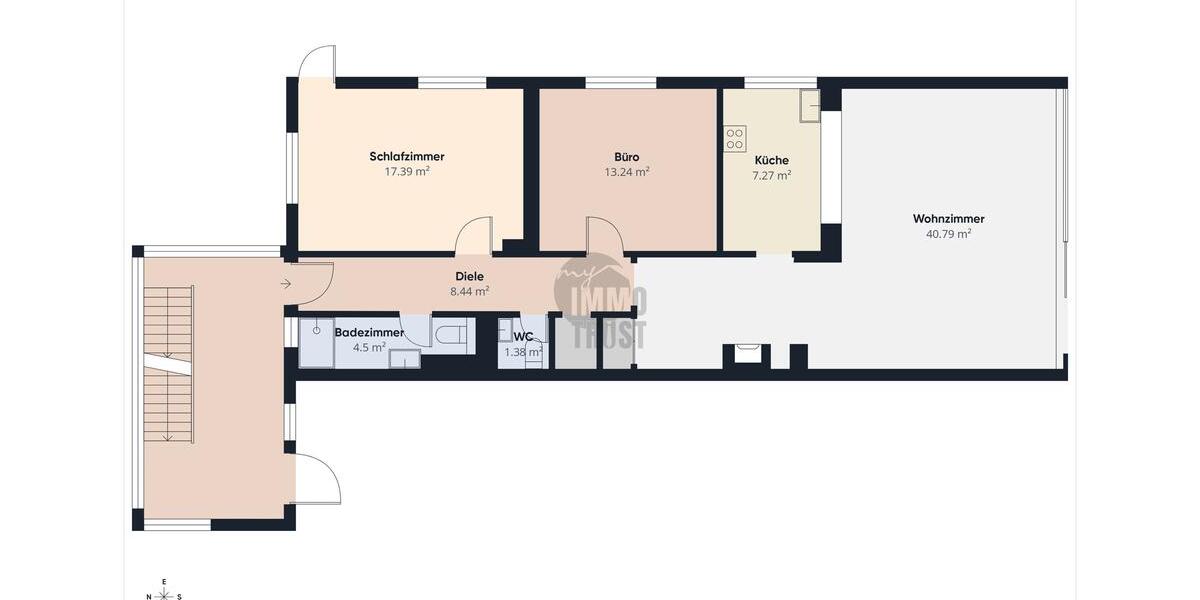 Erdgeschoßwohnung Baden-Baden Baden - 3 Zimmer, 105 m&sup2;, 1.450&euro; | Angebot:26665842