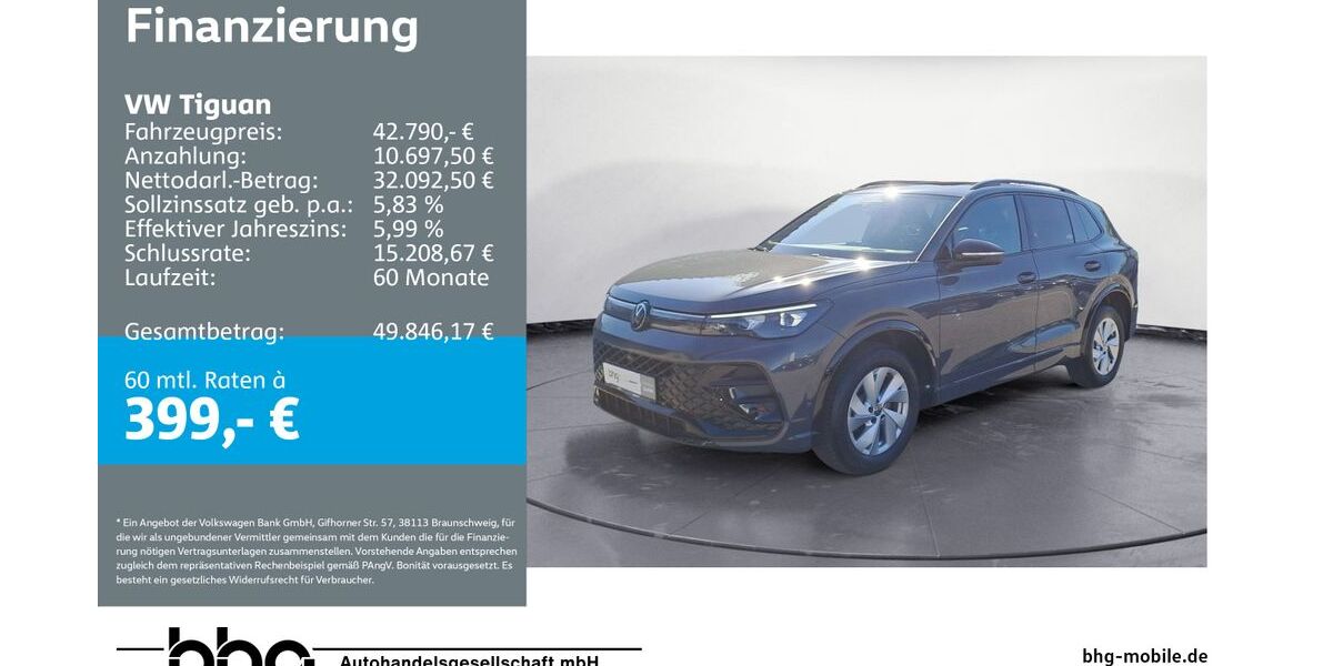 VW Tiguan 22.913 km 41.320 &euro; Ettlingen 76275