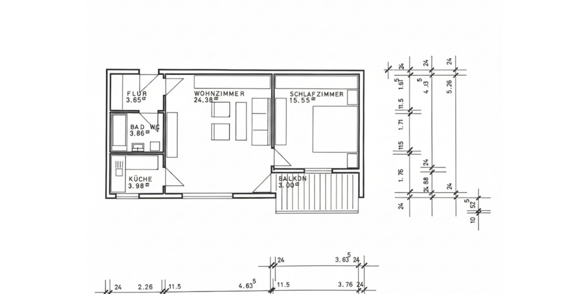Etagenwohnung Bad Herrenalb - 2 Zimmer, 590&euro; | Angebot:22582355