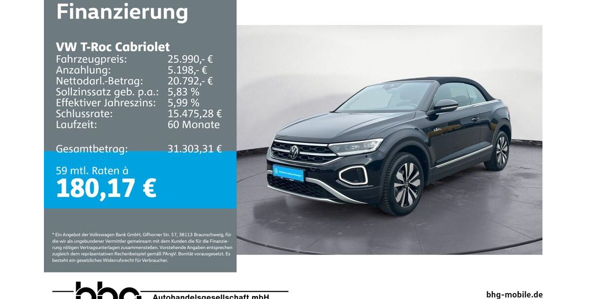 VW T-Roc 9.562 km 25.990 &euro; Ettlingen 76275