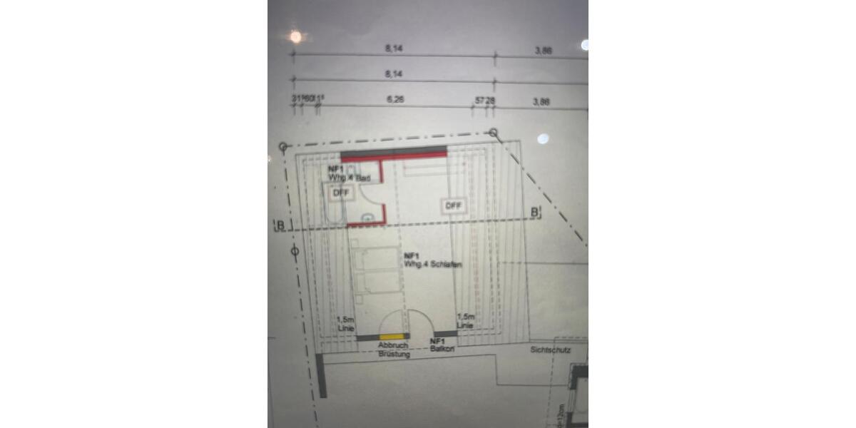 Etagenwohnung Baden-Baden Lichtental - 2 Zimmer, 92 m&sup2;, 1.100&euro; | Angebot:25964359