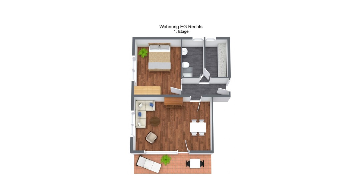 Ruhige Renovierte 2 Zimmer Wohnung - Etagenwohnung Bad Wildbad Sommerberg | Angebot:26660109