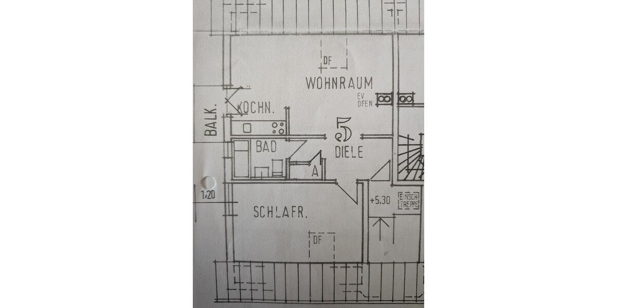 Dachgeschoßwohnung Gernsbach - 2 Zimmer, 55 m&sup2;, 190.000&euro; | Angebot:25023365