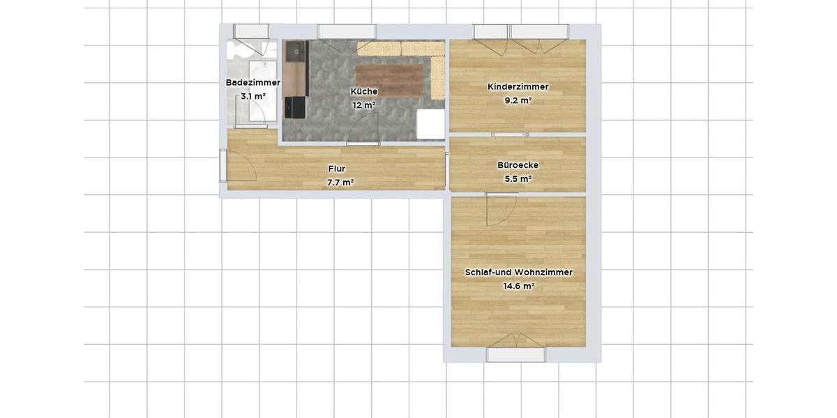 Etagenwohnung Baden-Baden Balg - 2 Zimmer, 50 m&sup2;, 160.000&euro; | Angebot:26960667
