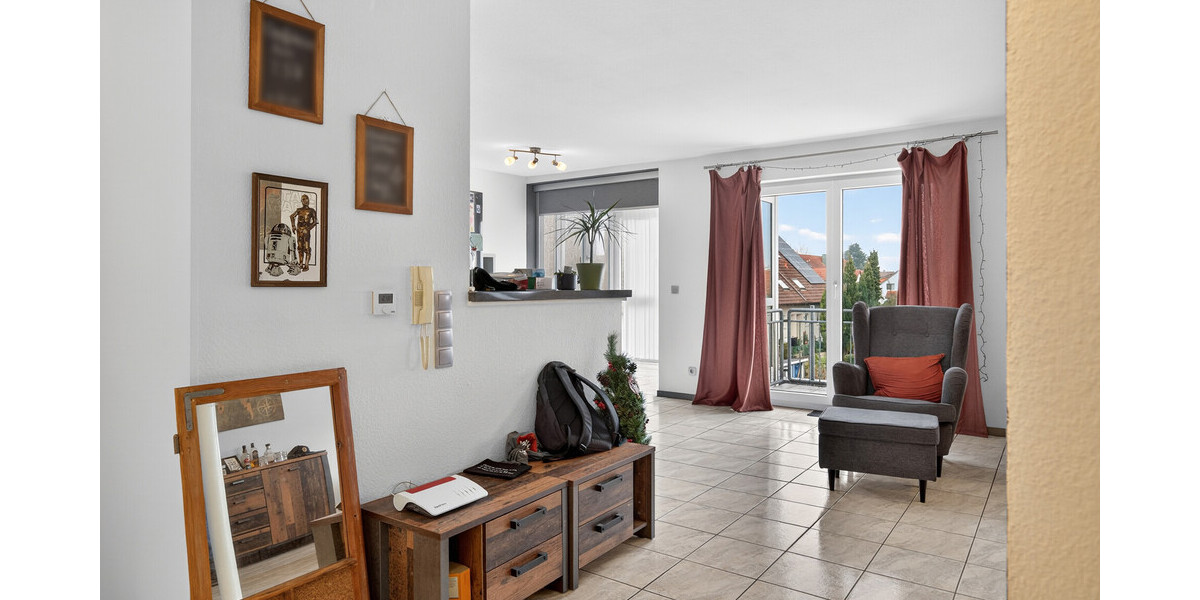 Bezugsfrei: Moderne Wohnung mit Balkon, Einbauküche und Tiefgaragenstellplatz - Etagenwohnung Muggensturm | Angebot:26675705