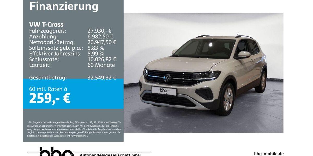 VW T-Cross 10.645 km 26.860 &euro; Bühl 77815