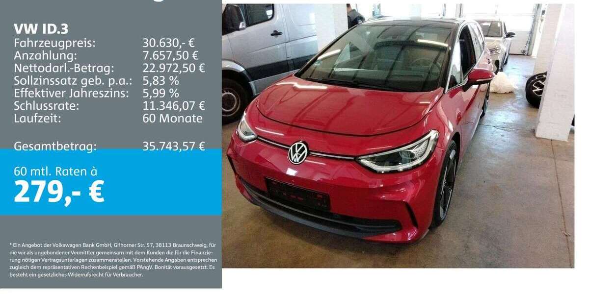 VW ID.3 36.074 km 30.630 &euro; Ettlingen 76275