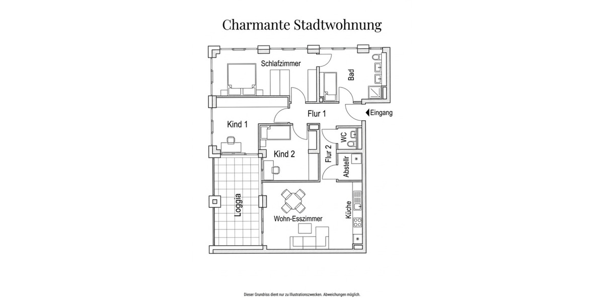 Etagenwohnung Rastatt - 4 Zimmer, 103 m&sup2;, 425.000&euro; | Angebot:25936890