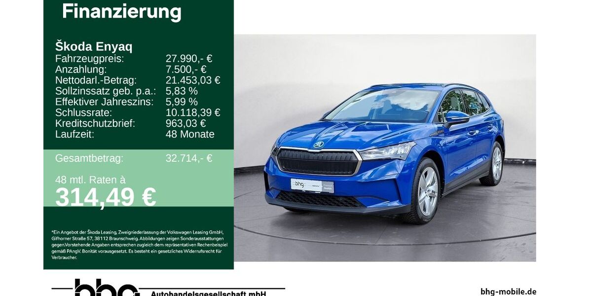 Skoda Enyaq 27.772 km 26.790 &euro; Bühl 77815