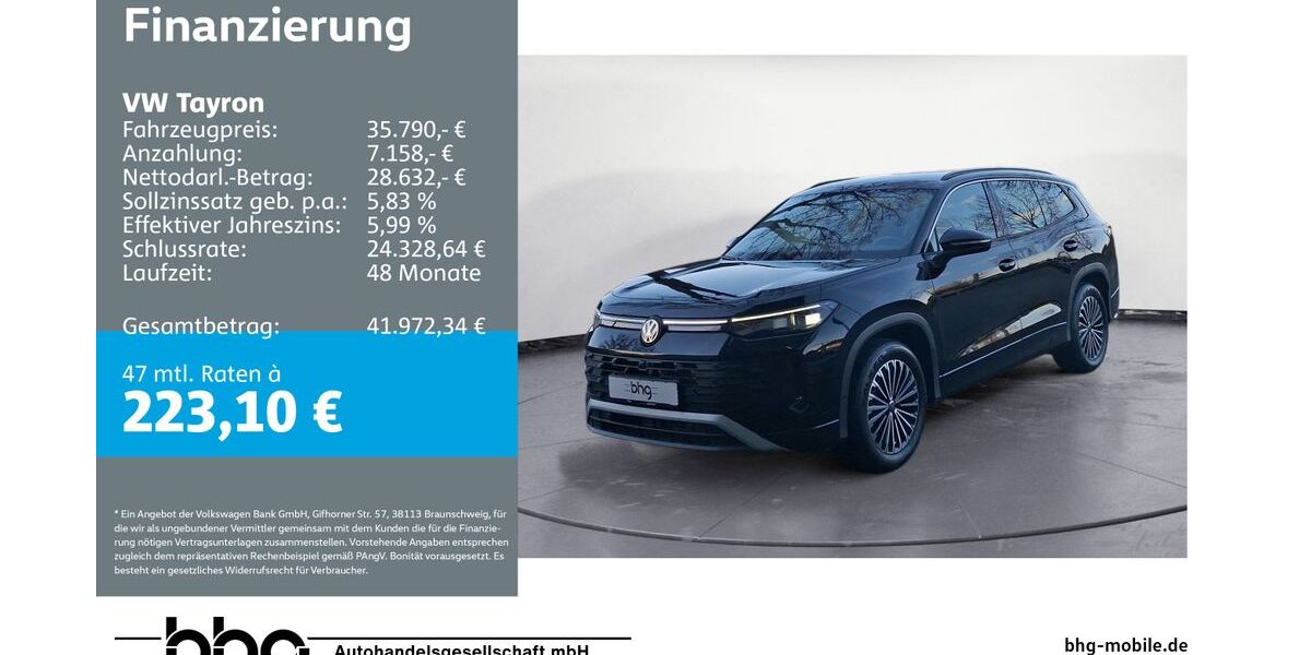 VW Tayron 25.117 km 34.890 &euro; Bühl 77815