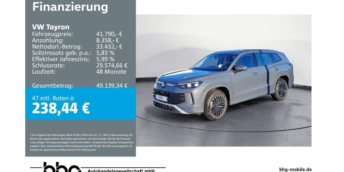 VW Tayron 25.430 km 40.890 &euro; Durmersheim 76448