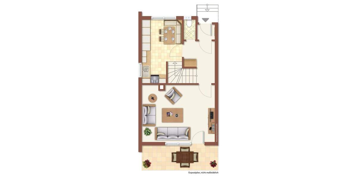 Reihenendhaus Ettlingen - 4 Zimmer, 110 m&sup2;, 300.000&euro; | Angebot:25686044