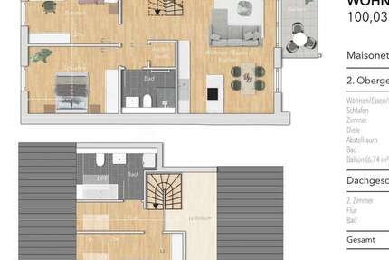 Wohnung Karlsbad - 4 Zimmer, 100 m&sup2;, 499.000&euro; | Angebot:24462759