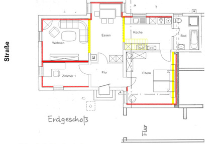 Wohnung Rheinau - 3 Zimmer, 85 m&sup2;, 910&euro; | Angebot:25308138