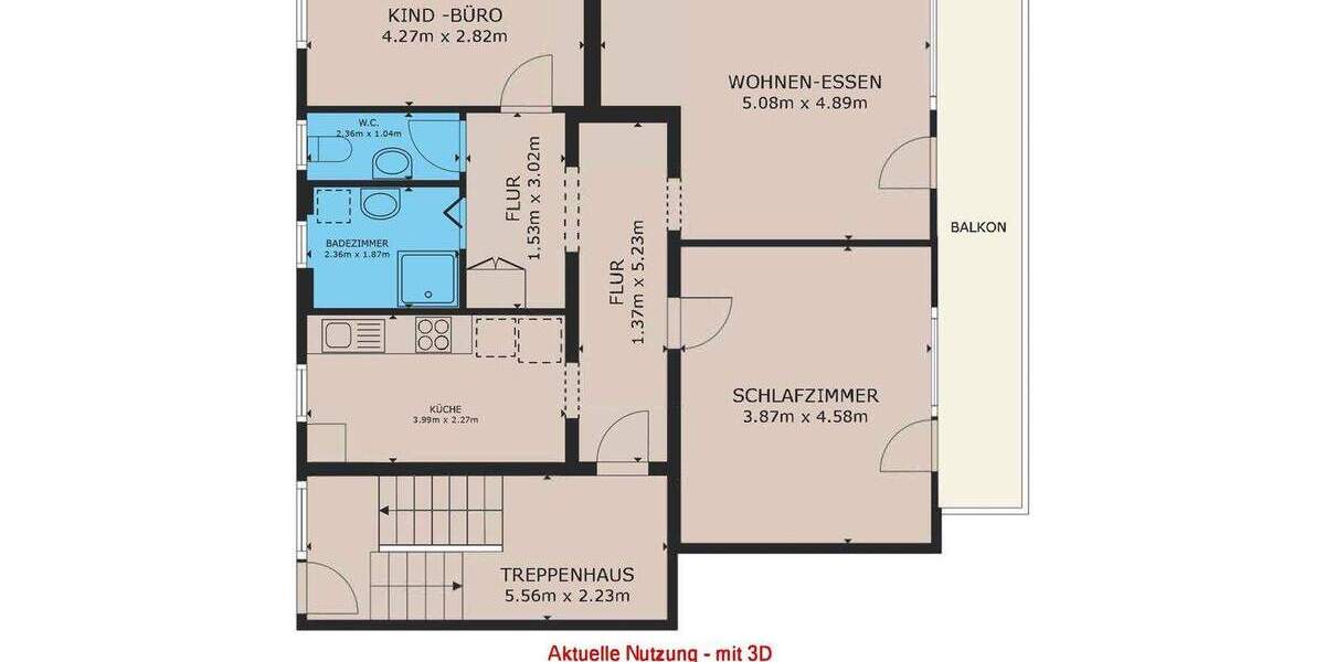 Etagenwohnung Hagenbach - 3 Zimmer, 75 m&sup2;, 250.000&euro; | Angebot:25780477