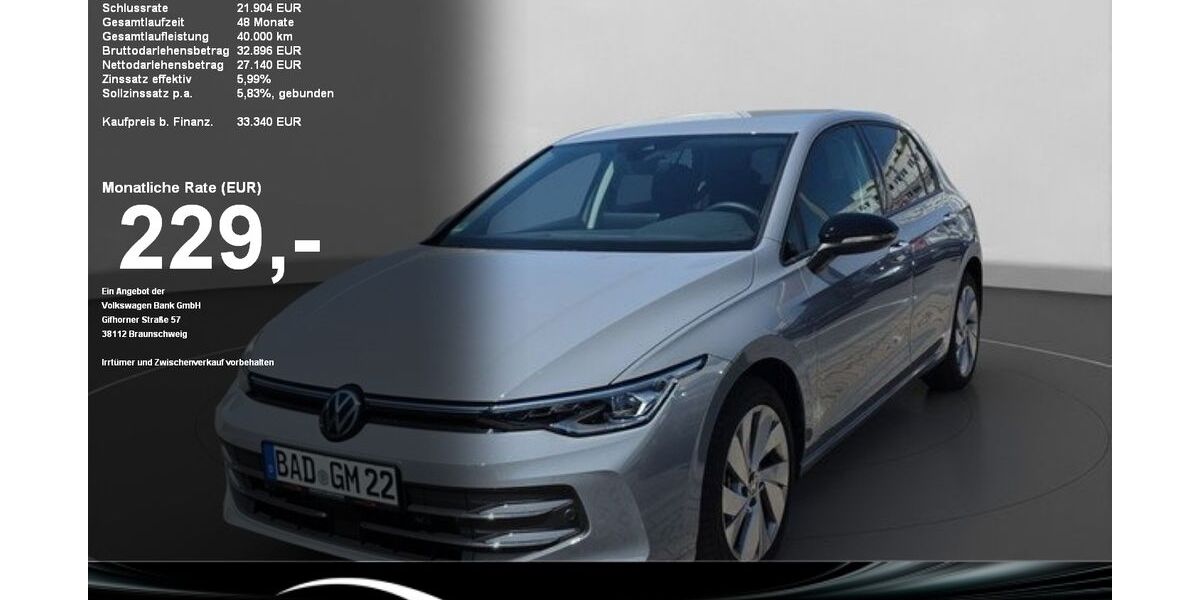 VW Golf 4.500 km 33.340 &euro; Baden-Baden 76530