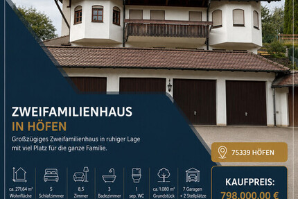 Viel Platz zum Wohnen – und clever Vermögen aufbauen - Haus Höfen Höfen (Enz) | Angebot:27278662