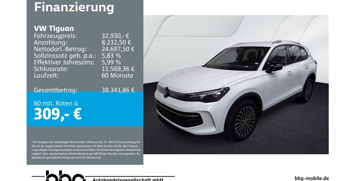VW Tiguan 19.743 km 32.930 &euro; Ettlingen 76275