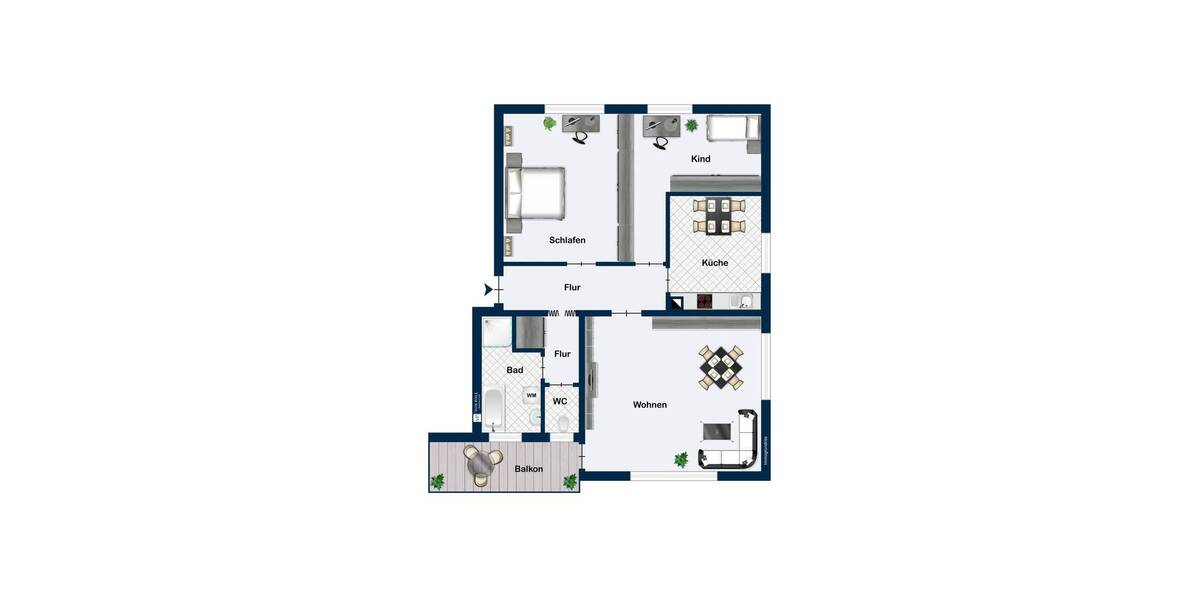 Etagenwohnung Baden-Baden / Neuweier Neuweier - 3 Zimmer, 84 m&sup2;, 268.000&euro; | Angebot:25694705