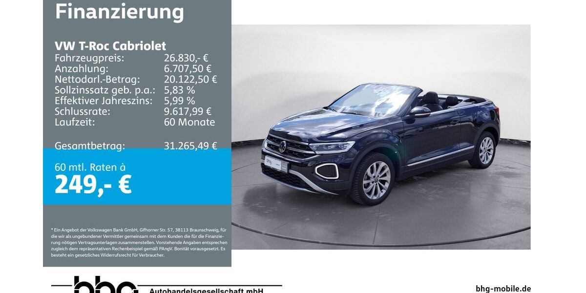 VW T-Roc 29.000 km 26.360 &euro; Durmersheim 76448
