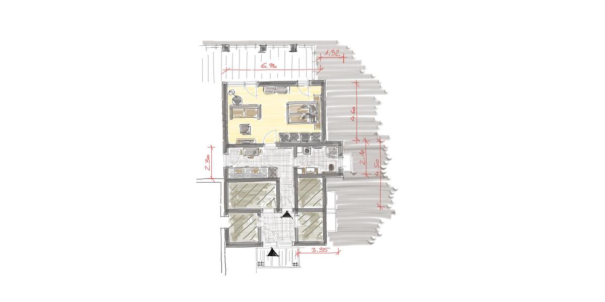 Erdgeschoßwohnung Baden-Baden Balg - 1 Zimmer, 54 m&sup2;, 850&euro; | Angebot:25804716
