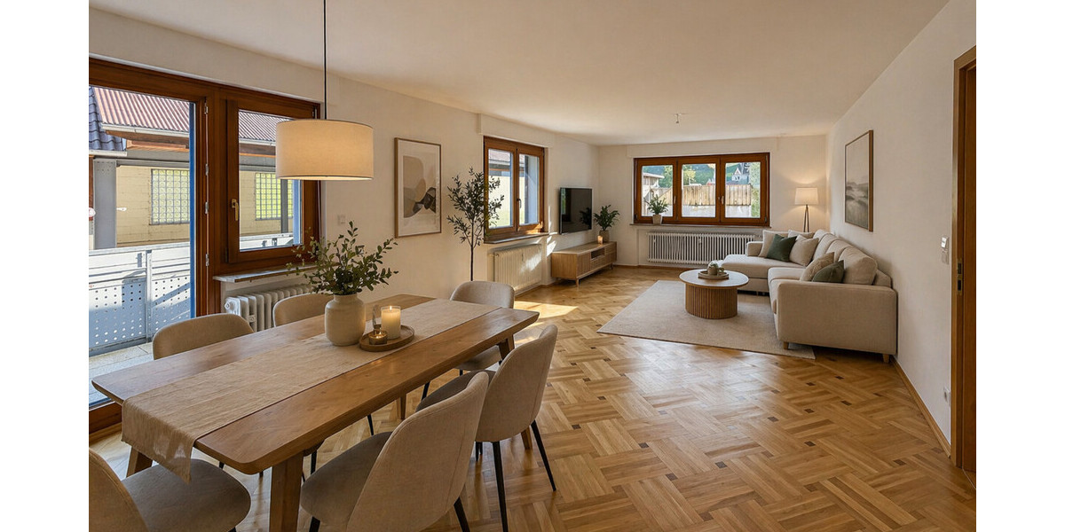 Wohnen wie im eigenen Haus – großzügige 6,5-Zimmer-Wohnung in zentraler Lage - Etagenwohnung Höfen an der Enz Höfen (Enz) | Angebot:27278658