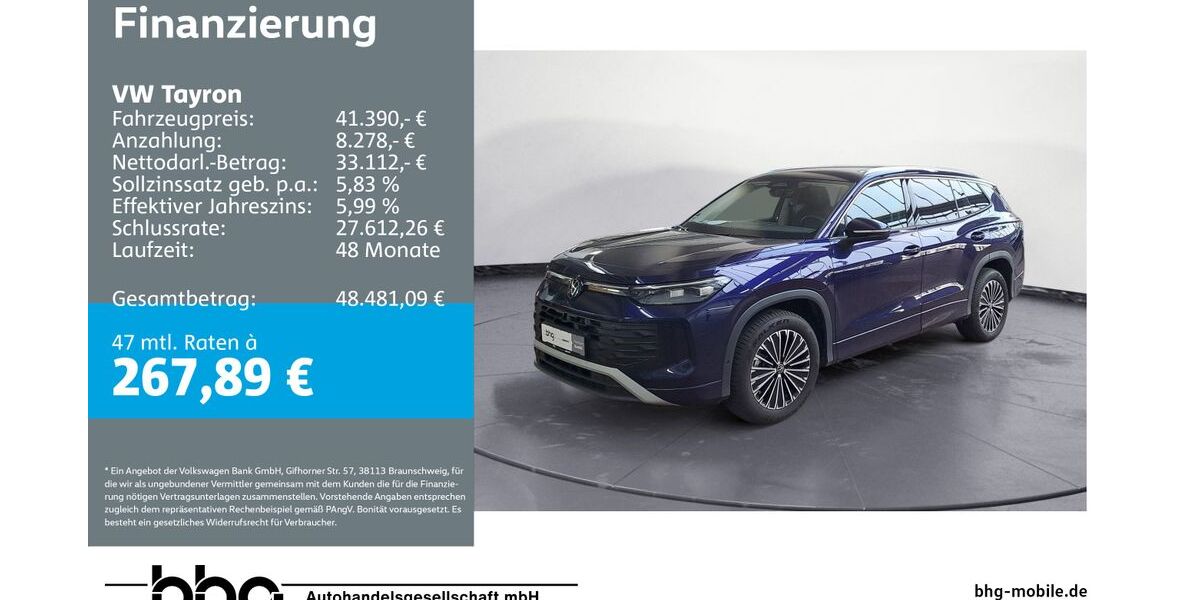 VW Tayron 11.691 km 40.890 &euro; Ettlingen 76275